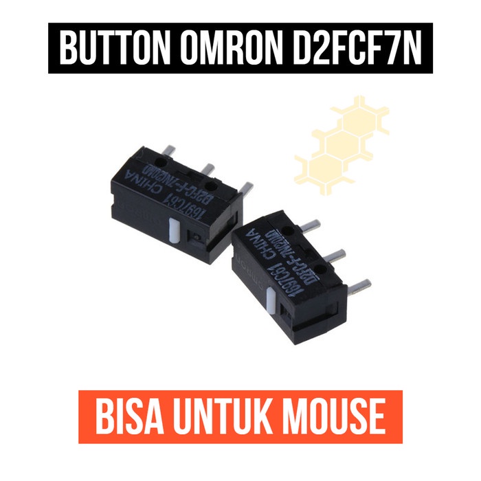 Micro Switch Mouse Omron D2FC-F-7N Tombol Saklar Kecil 3 Pin D2FCF7N