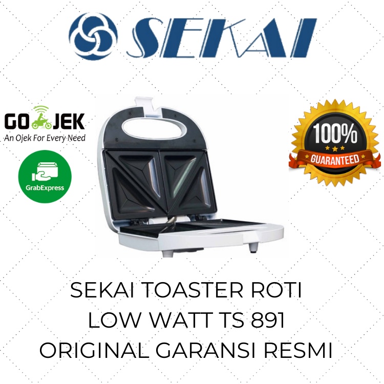 Jual Sekai Toaster Roti Low Watt TS 891 / Pemanggang Roti Bakar Daya
