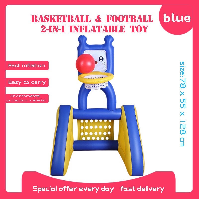 Ring Basket Tiup dan Gawang Tiup untuk mainan  anak anak 