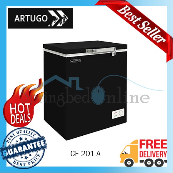 Chest Freezer ARTUGO 200 Liter Black - CF 201 A