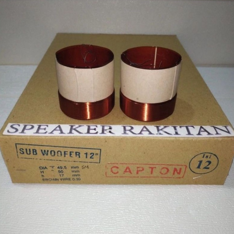 Spul sepul Spool Voice Coil Speaker SUBWOOFER 12 inch (2pcs)