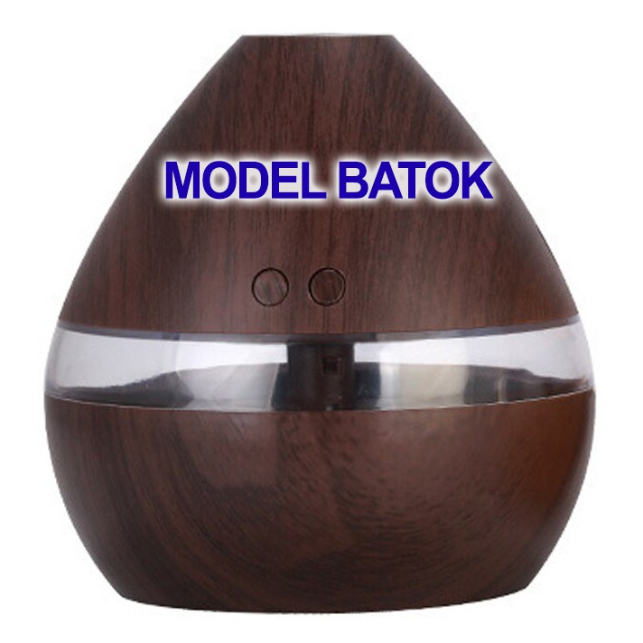 HUMIDIFIER Diffuser Aromaterapi Motif Kayu Alat Pengharum Ruangan Anti Stres Free Essential Oil-2