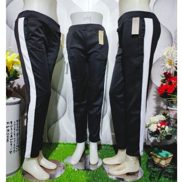 Luna list Basic pants scuba hitam Bb 40 sampai 55 kg