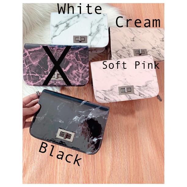  Tas  Sling Bag Marble Marbel Tas  Selempang  Kotak GOOD 