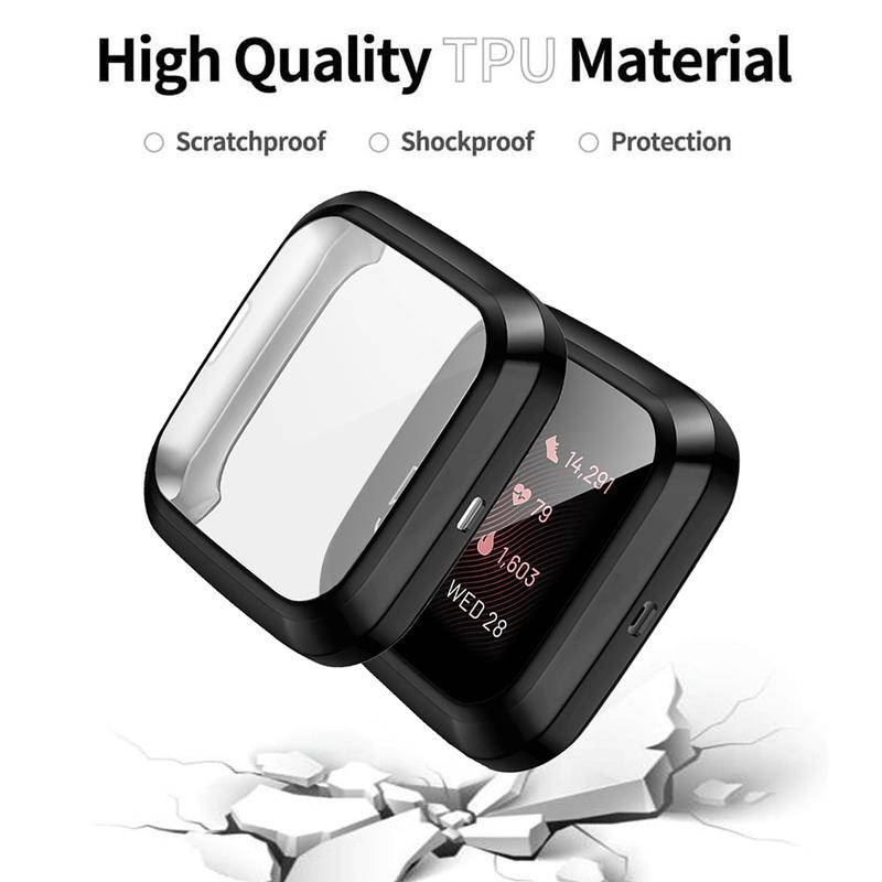 Soft Case Tpu Bumper Pelindung Layar Smartwatch Fitbit Versa3 2 Versa3 Versa2 Sense Inspire2 Inspire2