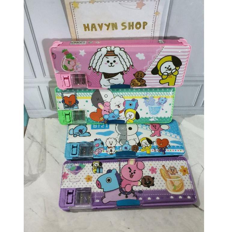 

dB2Code kotak pensil BTS BT21/pencil case/tempat pensil MAGNET BTS(N9W7) (terbaru)