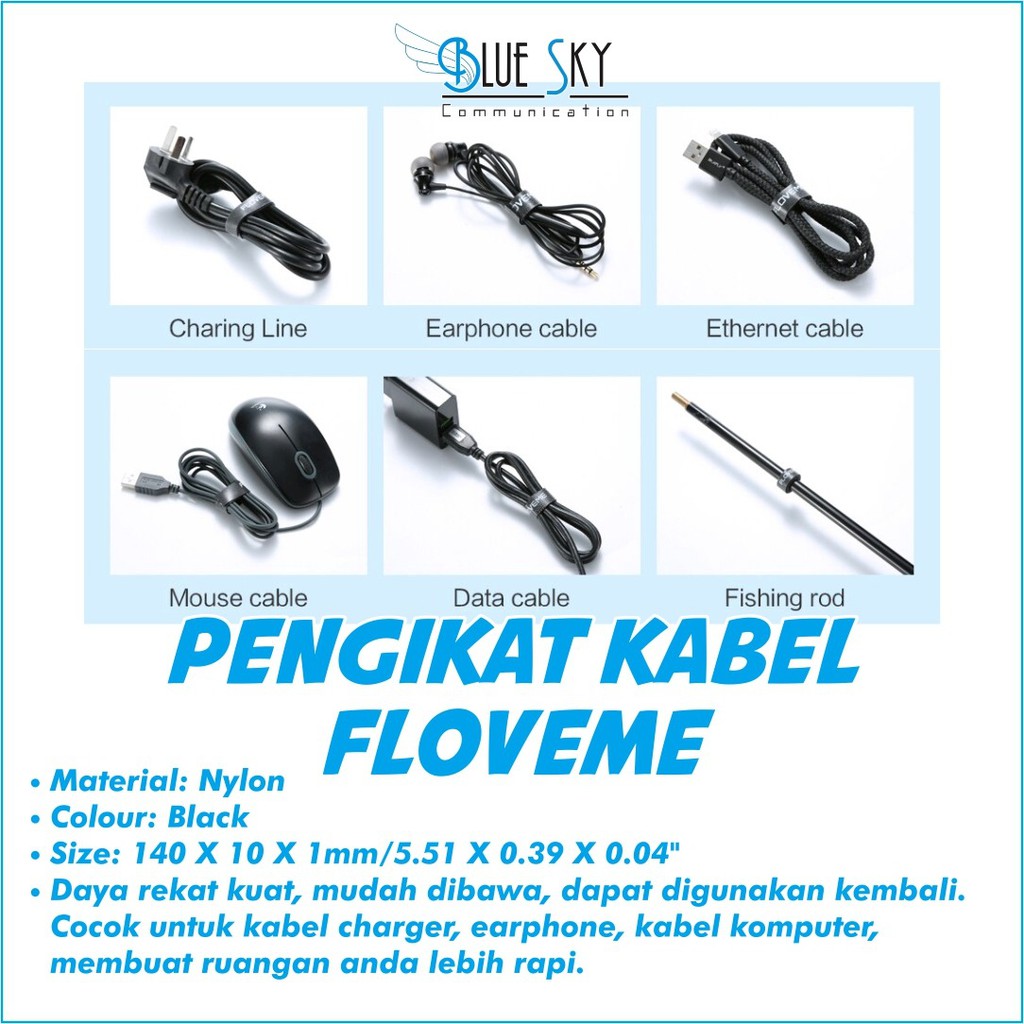 PENGIKAT KABEL FLOVEME PERAPIH KABEL GULUNG KABEL