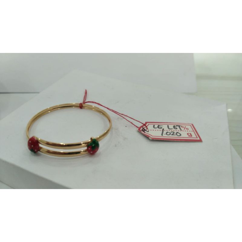 gelang emas anak kadar 300
