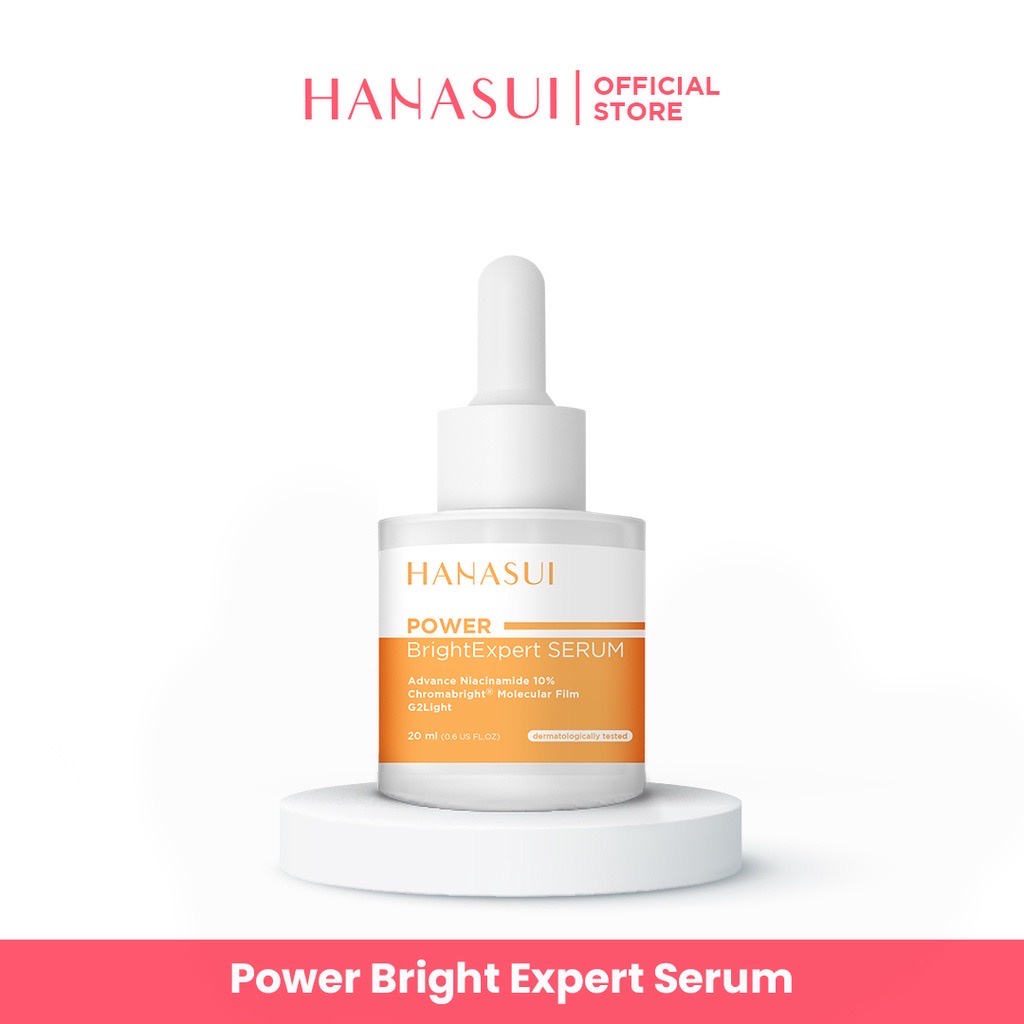 HANASUI Power BrightExpert Serum Indonesia / Serum Wajah / Advance Niacinamide 10% Chromabright Molecular Film G2Light 20ml / Mencerahkan Meratakan Kemerahan Noda Hitam Kulit Wajah Bright Expert / Super Powerful Series Skincare Face Care Intense Treatment