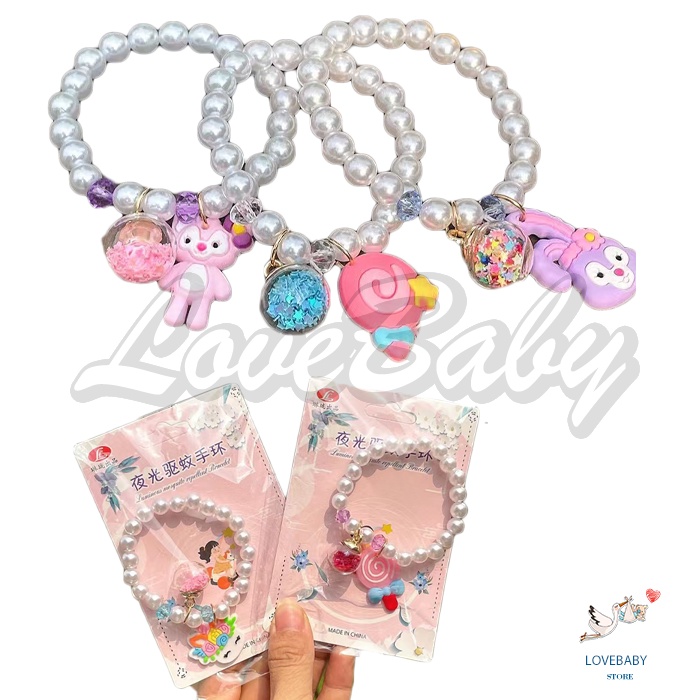 [1KG 52PCS] LBS Gelang Tangan Mutiara Dengan Mainan Anak