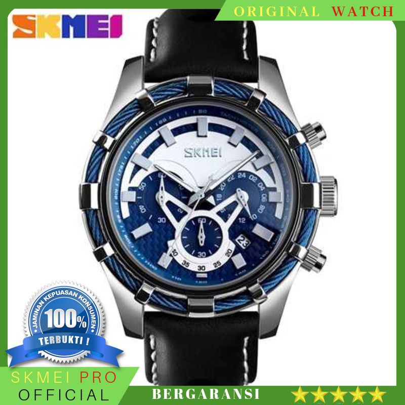 ORIGINAL WATCH SKMEI jam Tangan Analog Chrono Pria - 9189 BERGARANSI