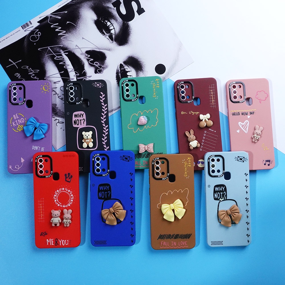 CASE SAMSUNG A02 A02S A03 A03S A10S A12 A13 A20S A21S A22 4G A23 A32 A32 5G A33 5G A52 A53 5G A72 CASE 3D CUTE SOFTCASE 3D CUTE