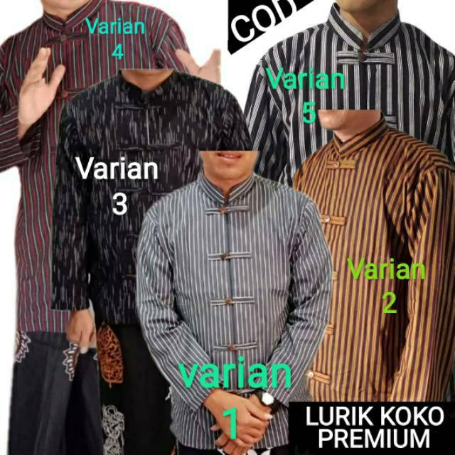 Surjan Lurik /Surjan koko/baju adat jawa/lurik jawa