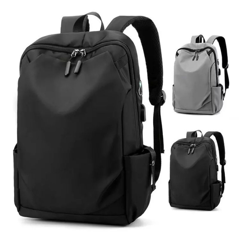 JS_Tas Ransel Laptop Kerja Sekolah Pria Anti Air Bahan Longcham Premium Stylish Fashionable