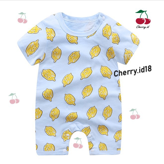 Cherry COD Jumper Bayi / Romper Bayi / Jumper Tidur Bayi / Baju Bayi Jumpsuit J017