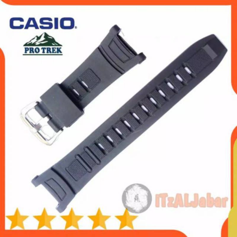 TALI STRAP JAM TANGAN CASIO PROTREK PRG-130 / PRG130 / PRG 130 STRAP KARET RUBBER CASIO PROTREK 130