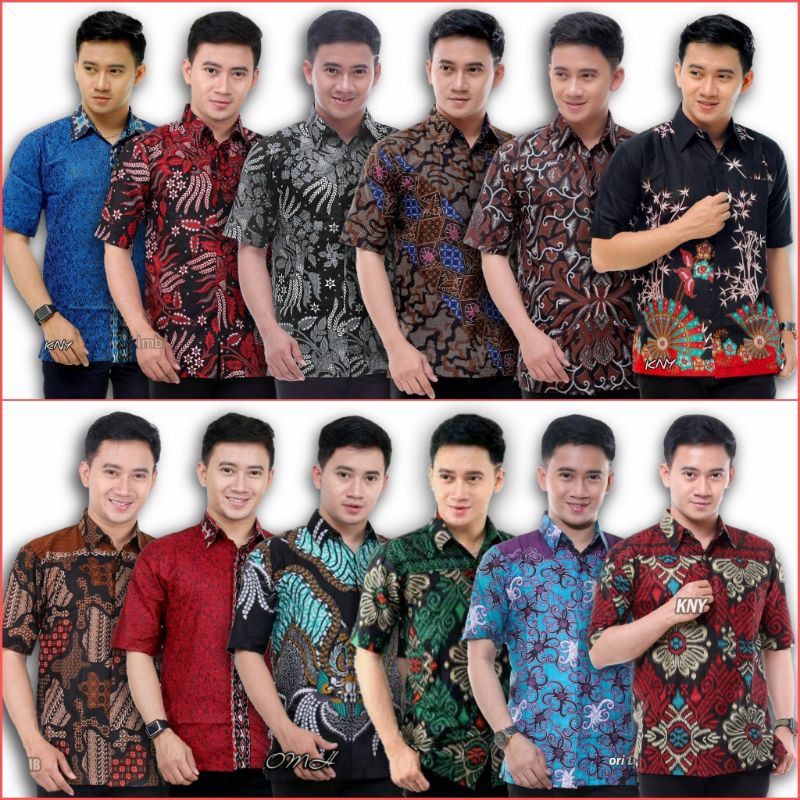 Size M L Xl Xxl Xxxl Bswart Batik Hrb026 Kenongo Hem Pendek Padi Pekalongan M L Xl Batik Pria Murah