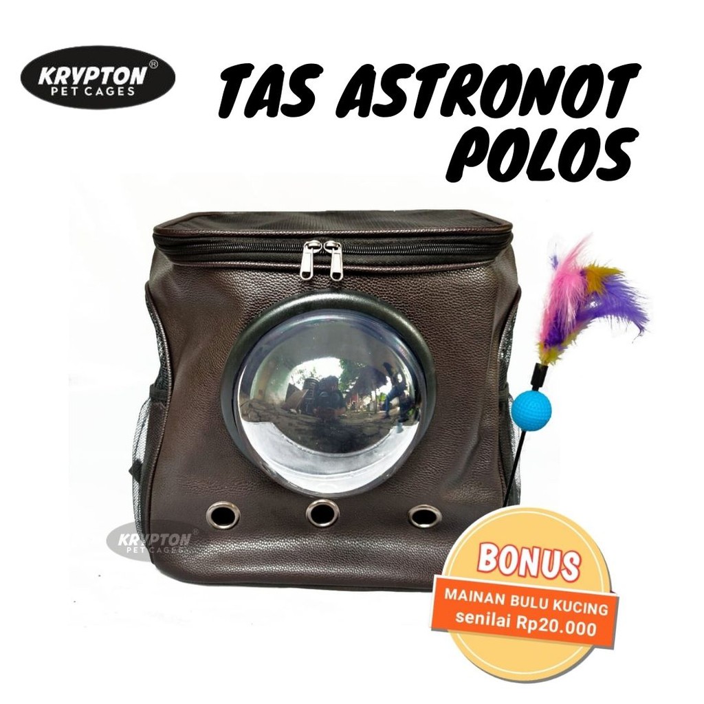 TAS RANSEL ASTRONOT POLOS TAS TRAVEL KUCING ANJING PET BAG