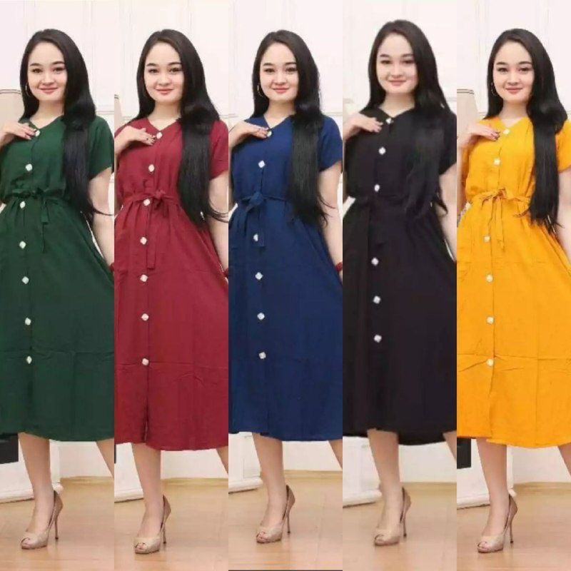 DASTER POLOS REMPEL SERUT/Daster Polos Murah Wanita Bahan Rayon santung / Andin Daster