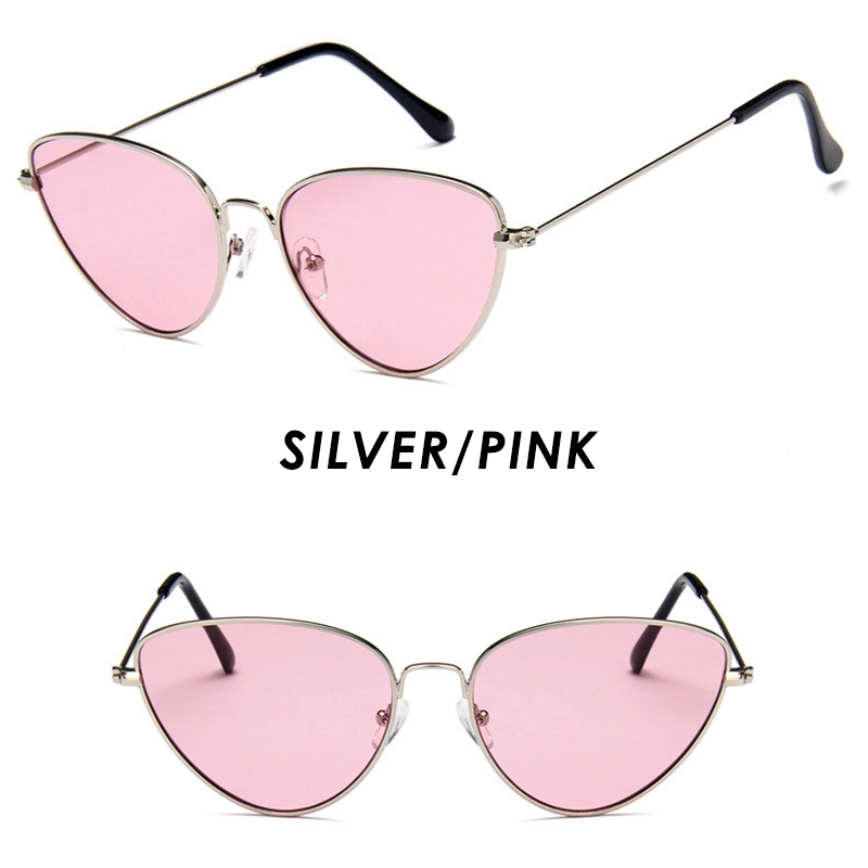 (YUZHU) Bayar di Tempat INS Gaya Retro Mata Kucing Kacamata Hitam Wanita Cat Eye Sunglasses