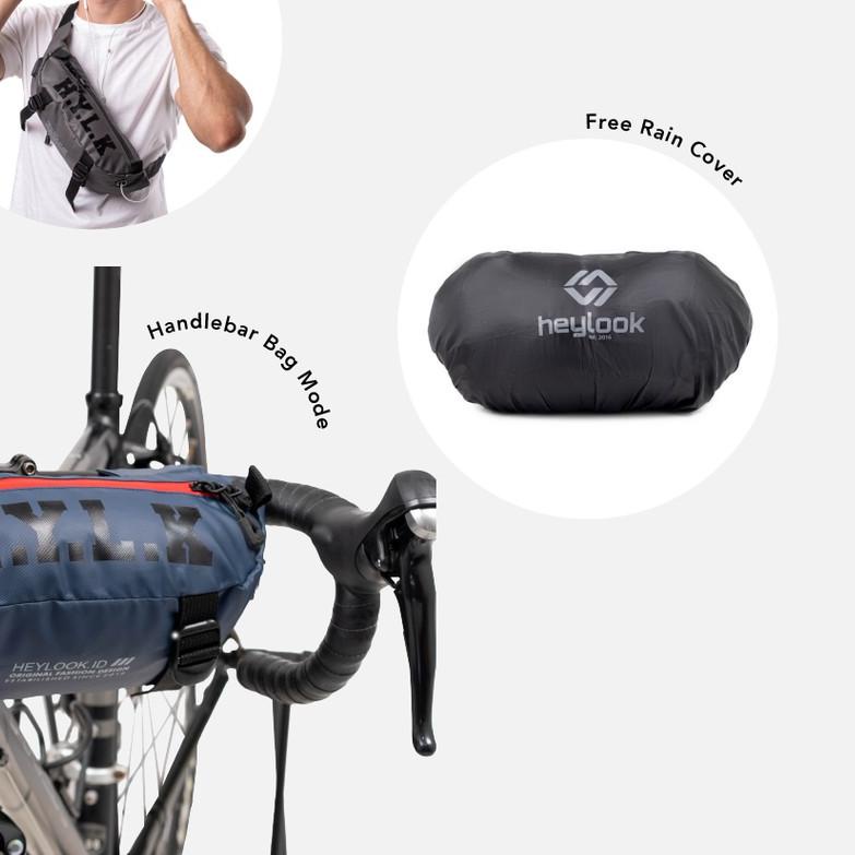 ➶ HEYLOOK Official - Tas Selempang Pria Waist Bag Sepeda Nile 2.0 Waterproof Waistbag Gowes Distro A