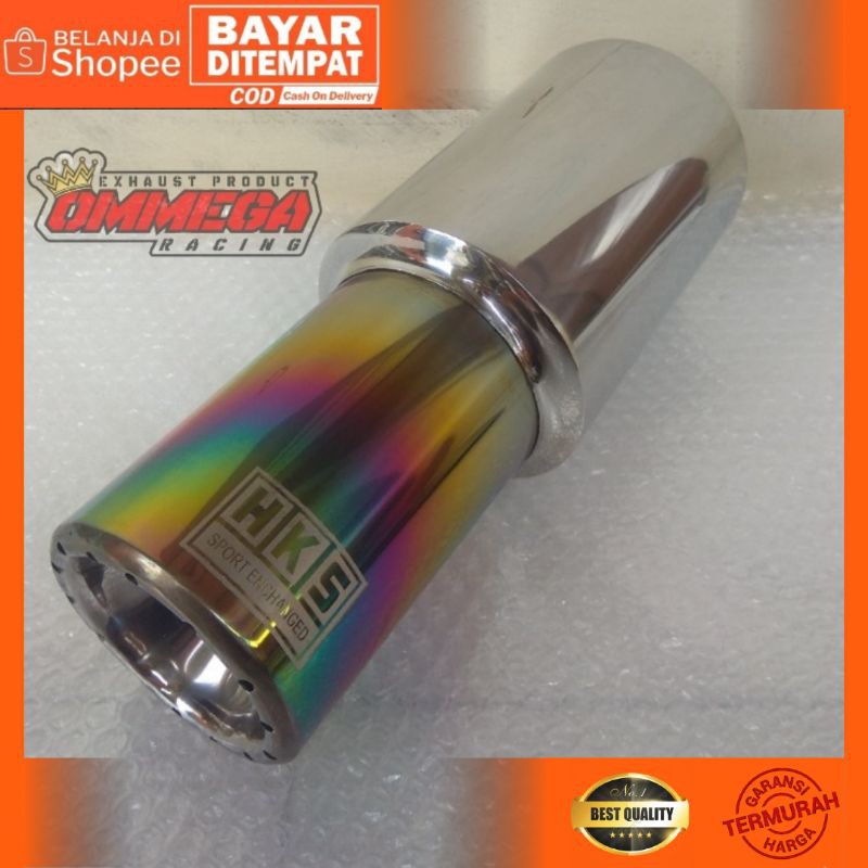 Knalpot Mobil HKS GRONEL Racing Ngebas Kenalpot Resonator Muffler BRIO YARIS JAZZ AVANZA XENIA
