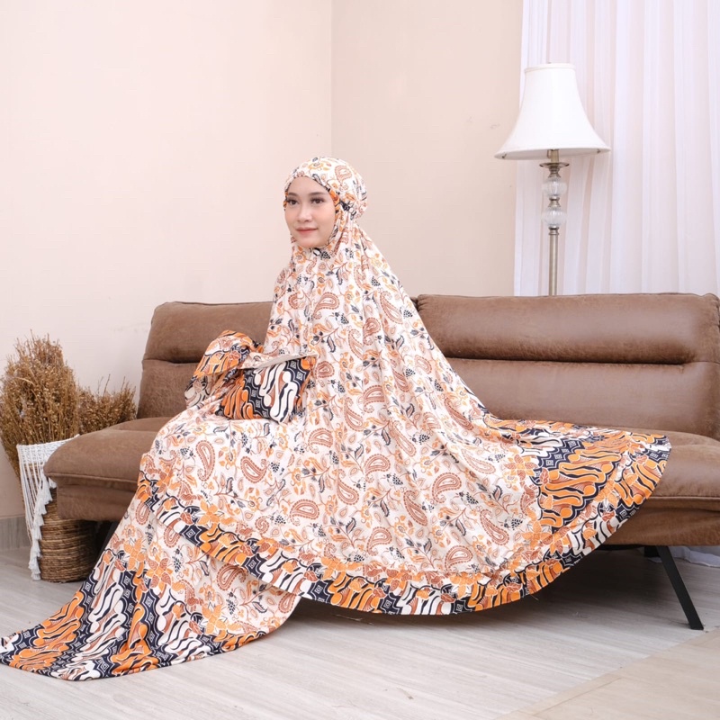 MUKENA DEWASA MOTIF BATIK RAMPLE