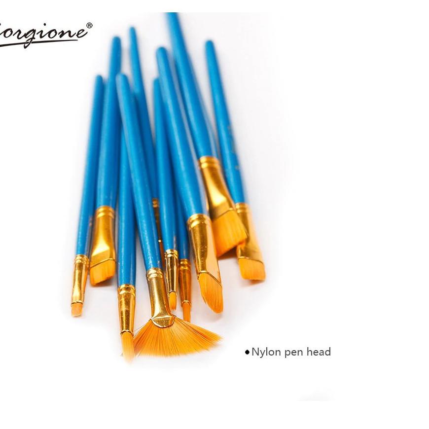 

Best - Giorgione Brush Set 10 pcs G-198H / Kuas Lukis Set 10 한