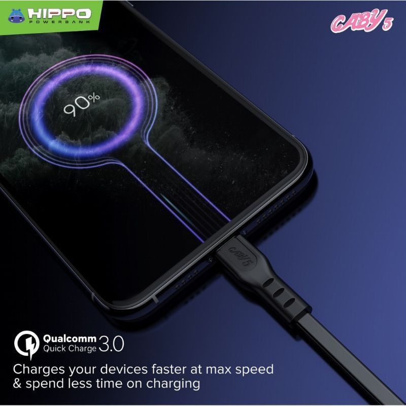 Kabel Data HIPPO Micro Usb 3.A Fast Charging 480mbps CABY-5