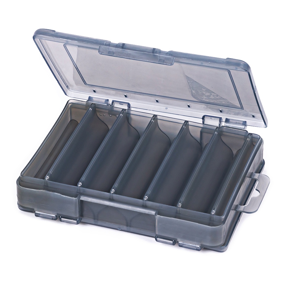 HENGJIA 14*10*2.8CM Fishing Bait Storage Box Double-Layer Fishing Bait Box Portable Multi-grid Fishing Tackle Storage Box