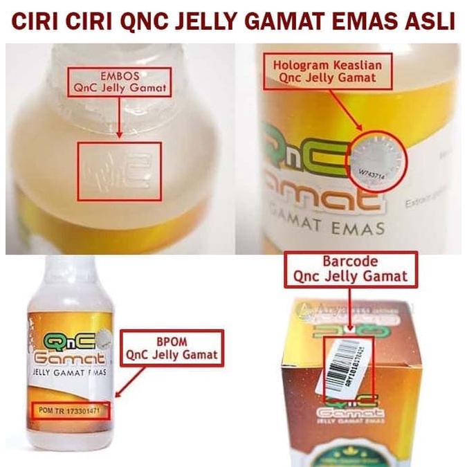 Obat Batuk Berdahak / Batuk Gatal Tenggorokan Anak Dan Dewasa Herbal Qnc Jelly Gamat 300 Ml BPOM dan Halal MUI 100% Original