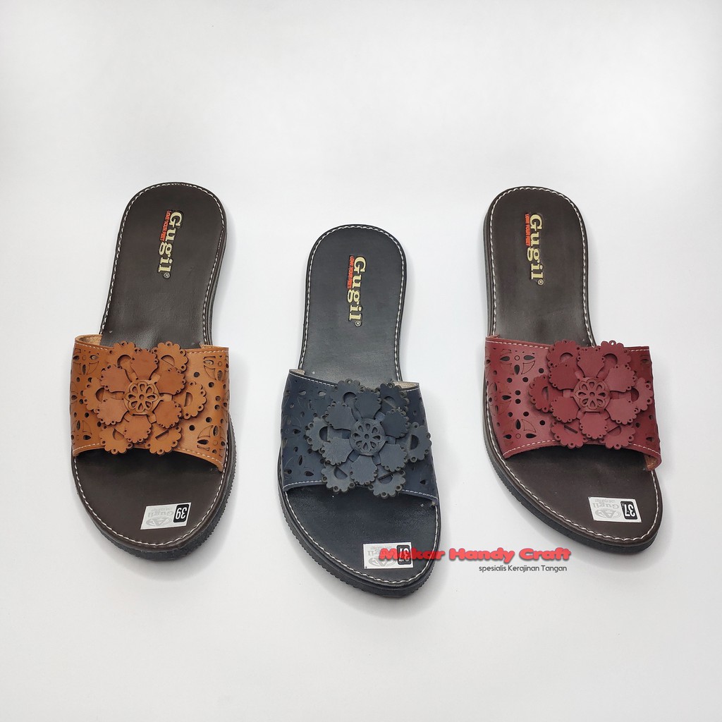  SANDAL  WANITA  LASER KARET NON SLIP MOTIF SLIP KOKOP 