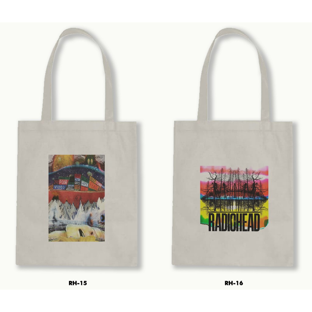 TOTE BAG BLACU - RADIOHEAD .01