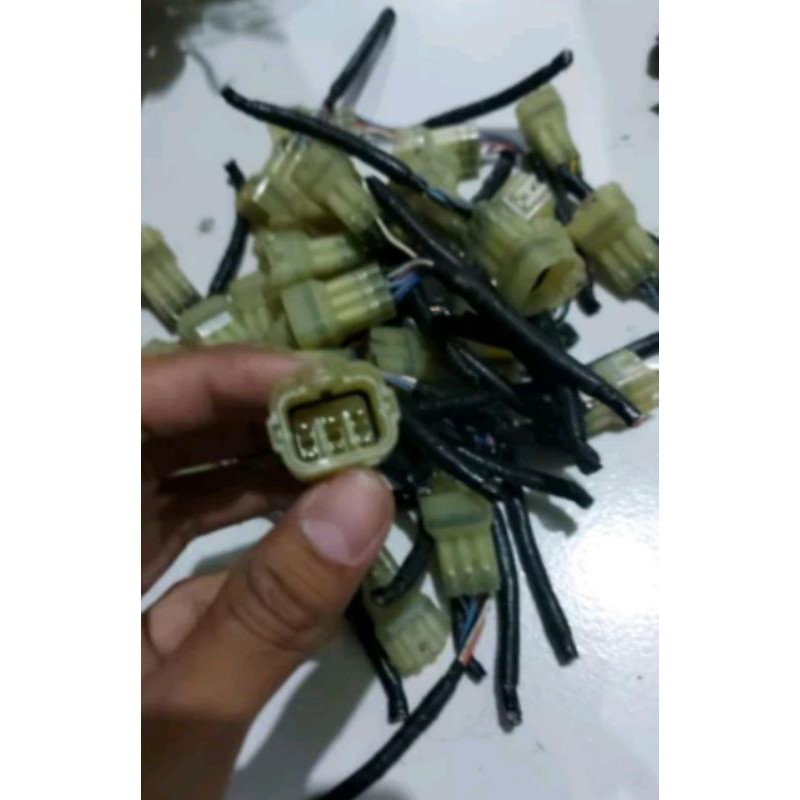 kabel soket lampu depan headlamp HL pin 6 original Yamaha new Vixion R R15 cowo