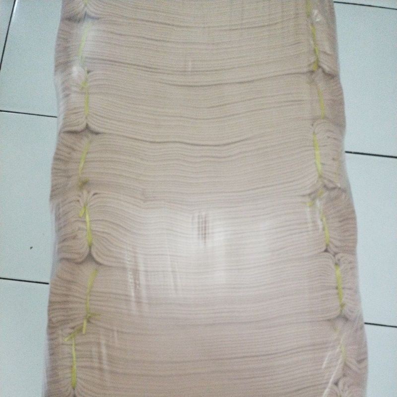 Kaos Kaki Jempol Polos Nilon Telapak Hitam Dewasa [ 1 LUSIN ]-Full krem