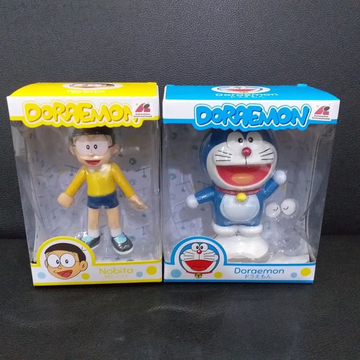 Action Figure Doraemon Box Tinggi 12cm Soneo Shizuka Dorami Gian