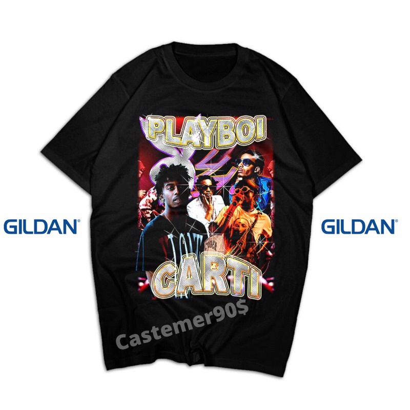T SHIRT PLAYBOY CARTI VINTAGE DISGN