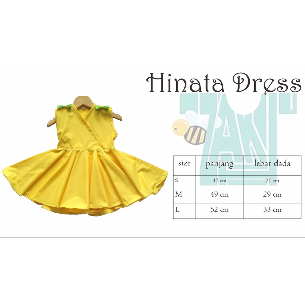 IZAKHU Hinata dress kode yellow - BAJU ANAK - DRESS