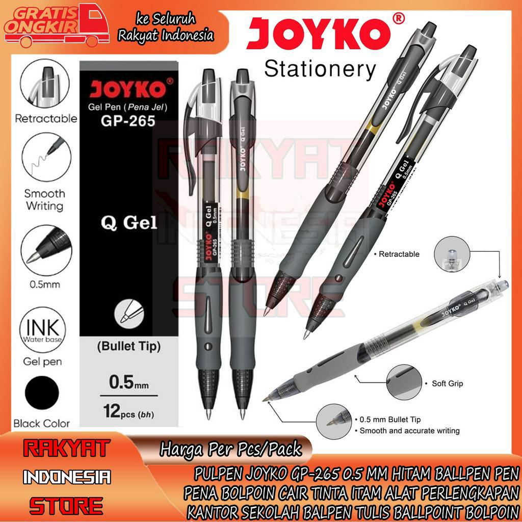 

PULPEN JOYKO GP-265 0.5 MM HITAM PER PCS PACK LUSIN (12pc) BALL PEN PENA BOLPOIN KANTOR SEKOLAH BALPEN LANCIP LUNCIP BALLPOINT BALPOIN BALPOINT BLACK ITAM TINTA TULIS MENULIS BOLPAIN GROSIR