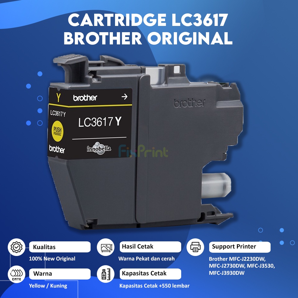 Cartridge Brother LC3617 Original Black Cyan Magenta Yellow
