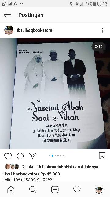 Nasihat abah saat nikah