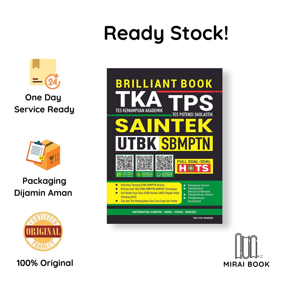 Jual Buku Saintek Utbk Sbmptn Tka Tps Brilliant Book Shopee