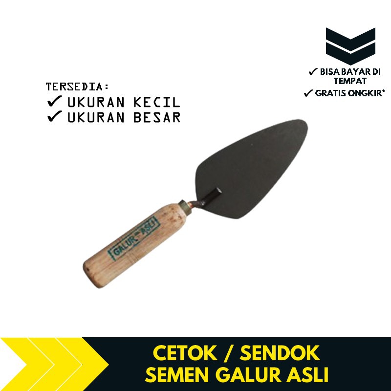 Cetok Sendok Semen Galur Asli Alat Perkakas Pertukangan Tukang Bangunan & Rumah