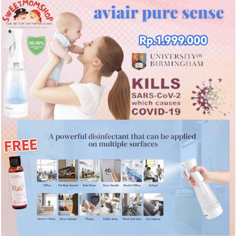 Aviair Pure Sense Disinfectant Sanitizer Spray