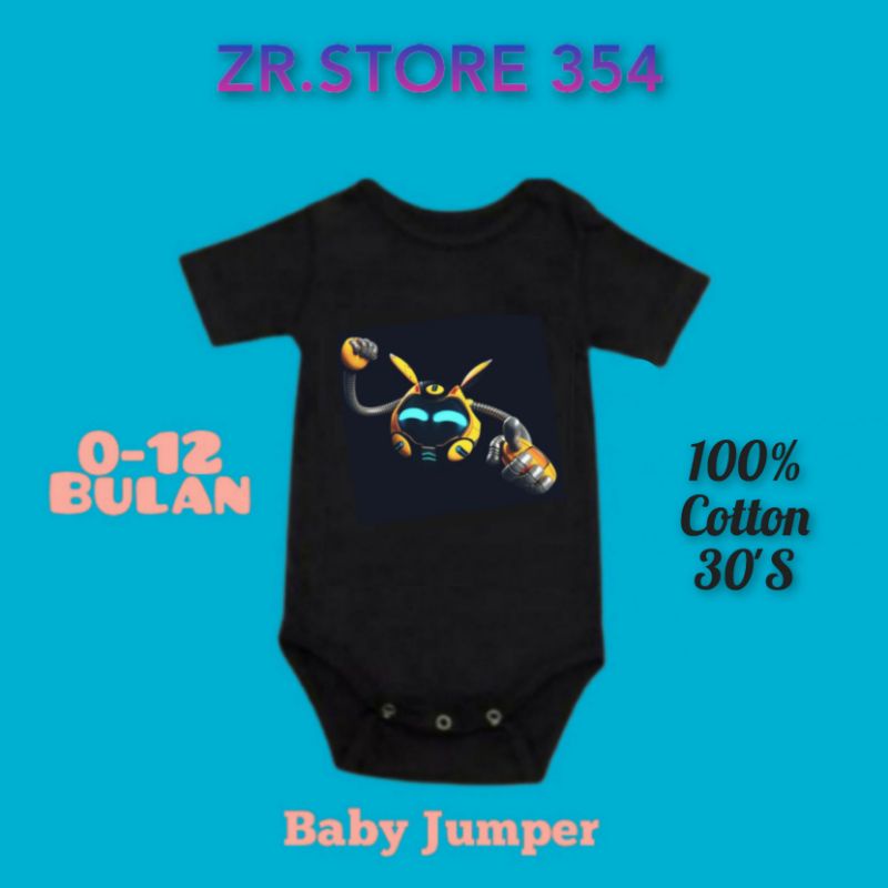 kaos baju bayi OCHOBOT tshirt film kartun BOBOIBOY jumper baby kids kaus pendek usia 0 1 2 3 4 5 6 7