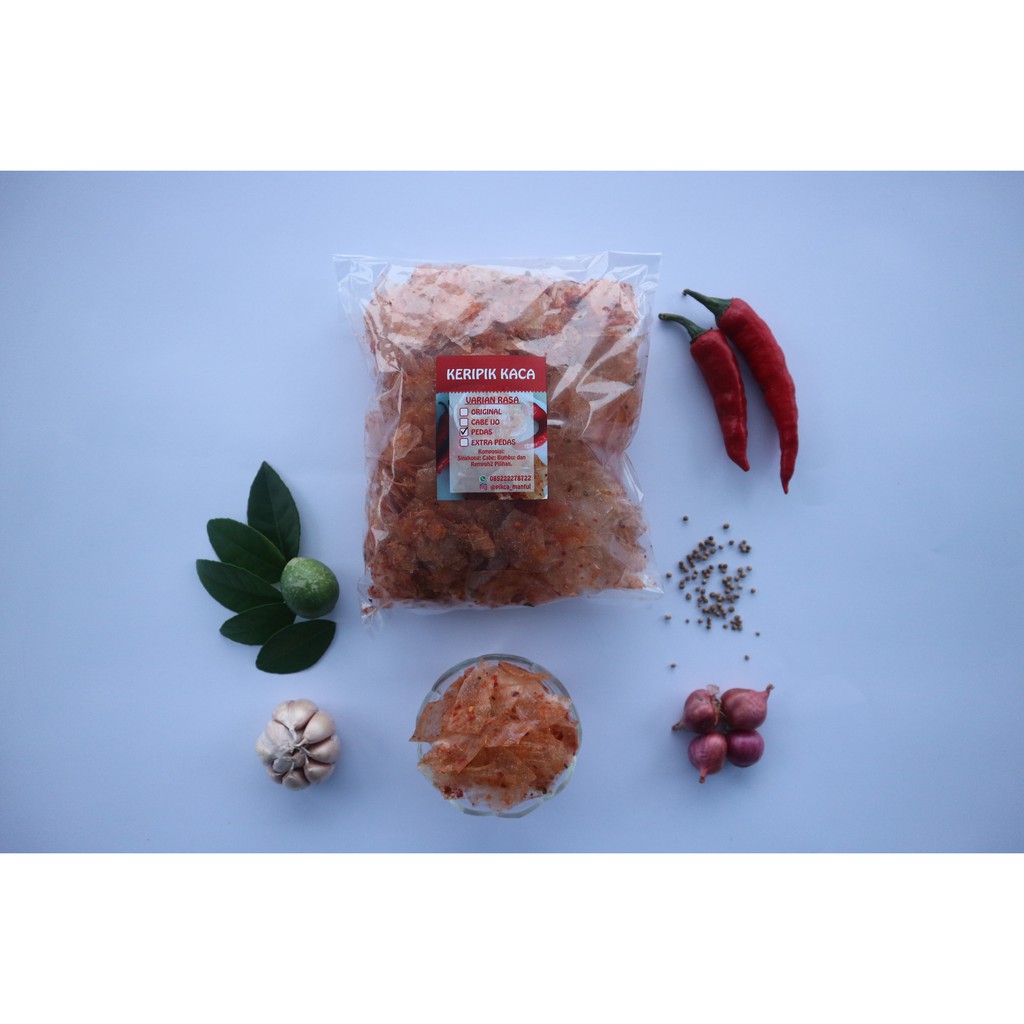 

KERIPIK KACA PIKCA MANTUL RASA PEDAS 100 GRAM / KRIPCA / PIKCA / KIRCA / BELEDAG / KERIPIK BELING