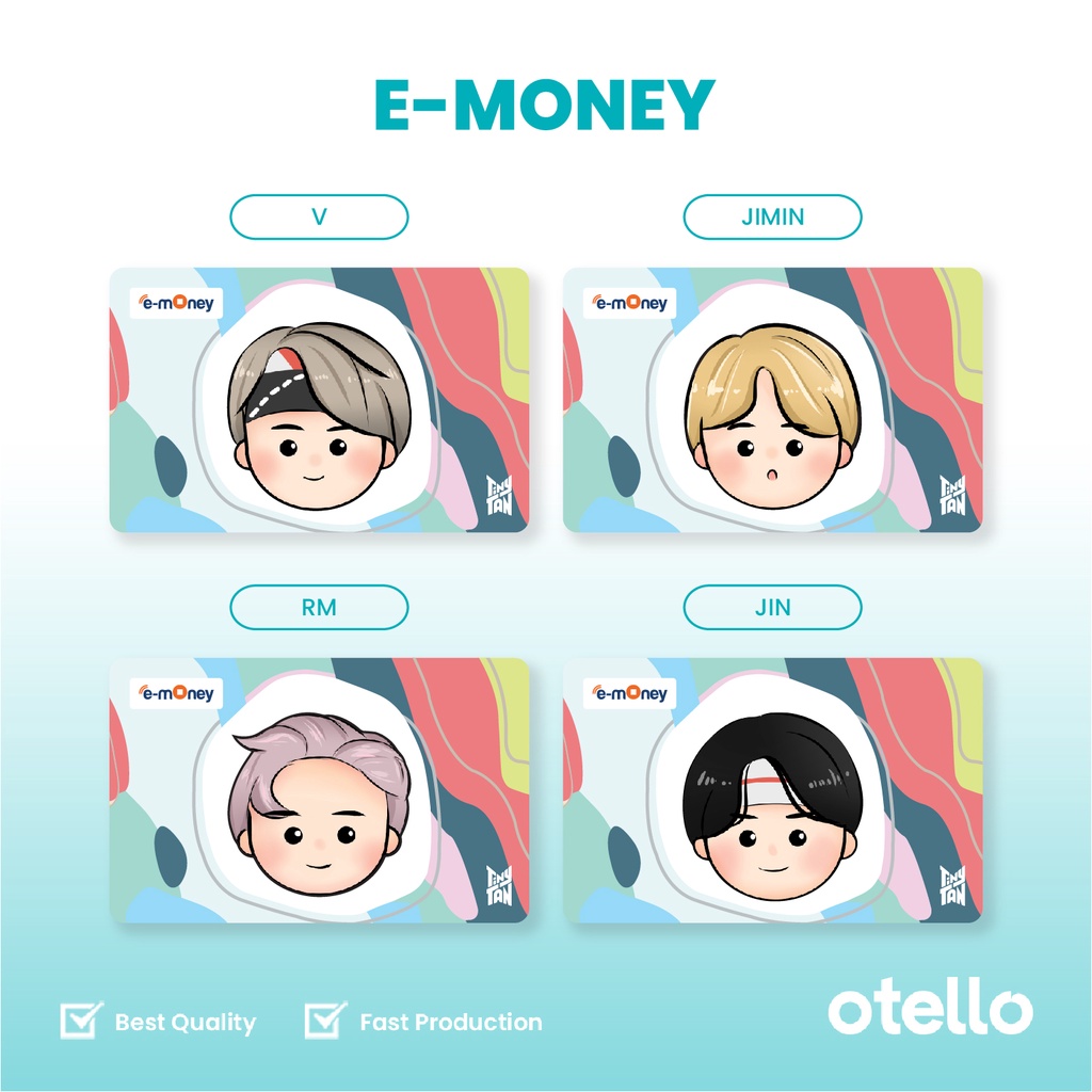 Kartu E-Money BTS Dynamite eMoney Card eToll Mandiri eMoney TinyTan BTS Merchandise KPOP Idol