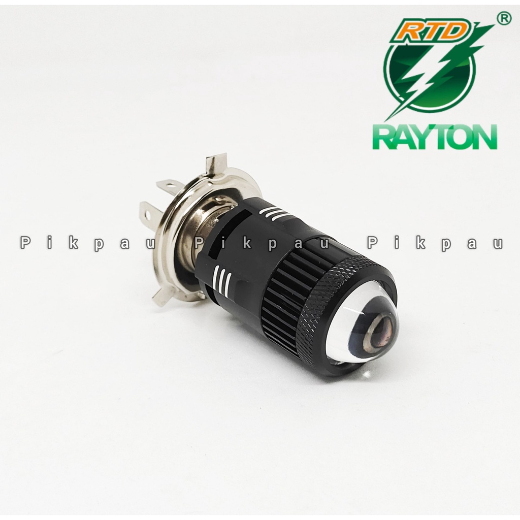 Lampu Sorot LED H4 Laser Kipas RTD Rayton M01F AC DC Headlamp High Quality Lampu Depan Motor Mobil Super Terang