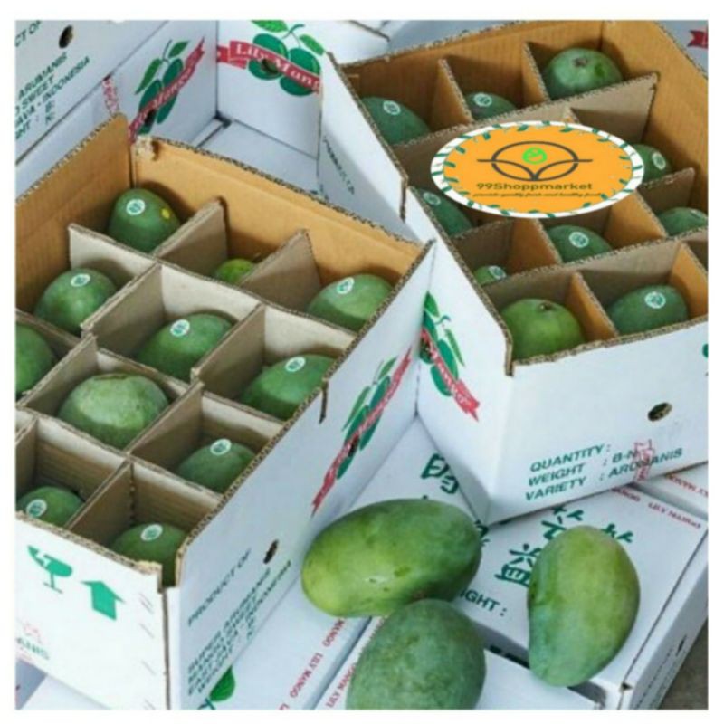 

Mangga Lily Harum Manis matang pohon 5.5 kg / box