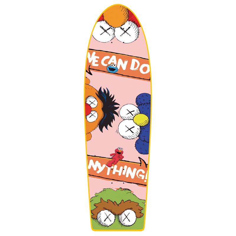 Dek Skate Surfing 34 * 10.25 Inci Dengan Desain COLD PRESS CANANDIAN MAPLES DECK